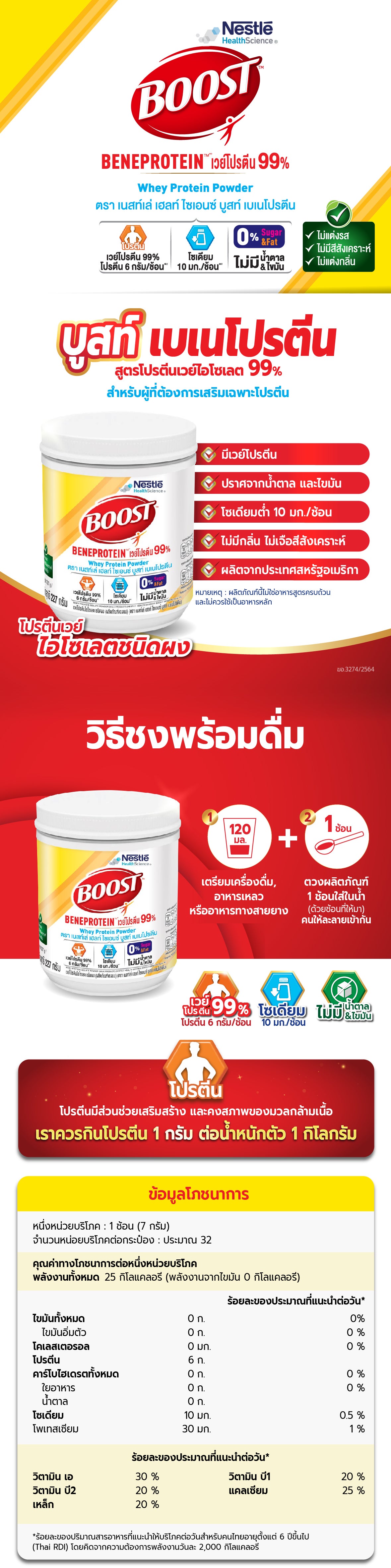 บูสท์ เบเนโปรตีน Boost Beneprotein