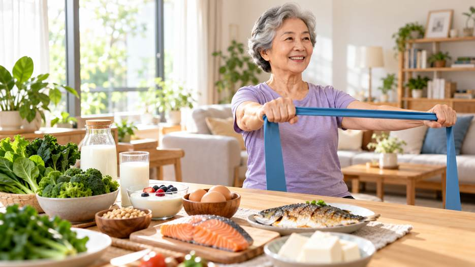 วิธีเสริมกระดูกและกล้ามเนื้อให้แข็งแรง